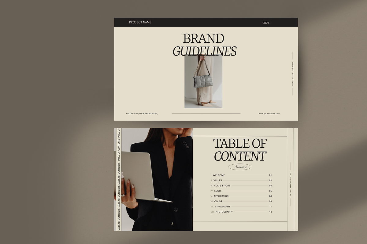 MARISA | Brand Guidelines Template, a Templates & Theme by ByPriscilaStudio (Photo 3 of 12)