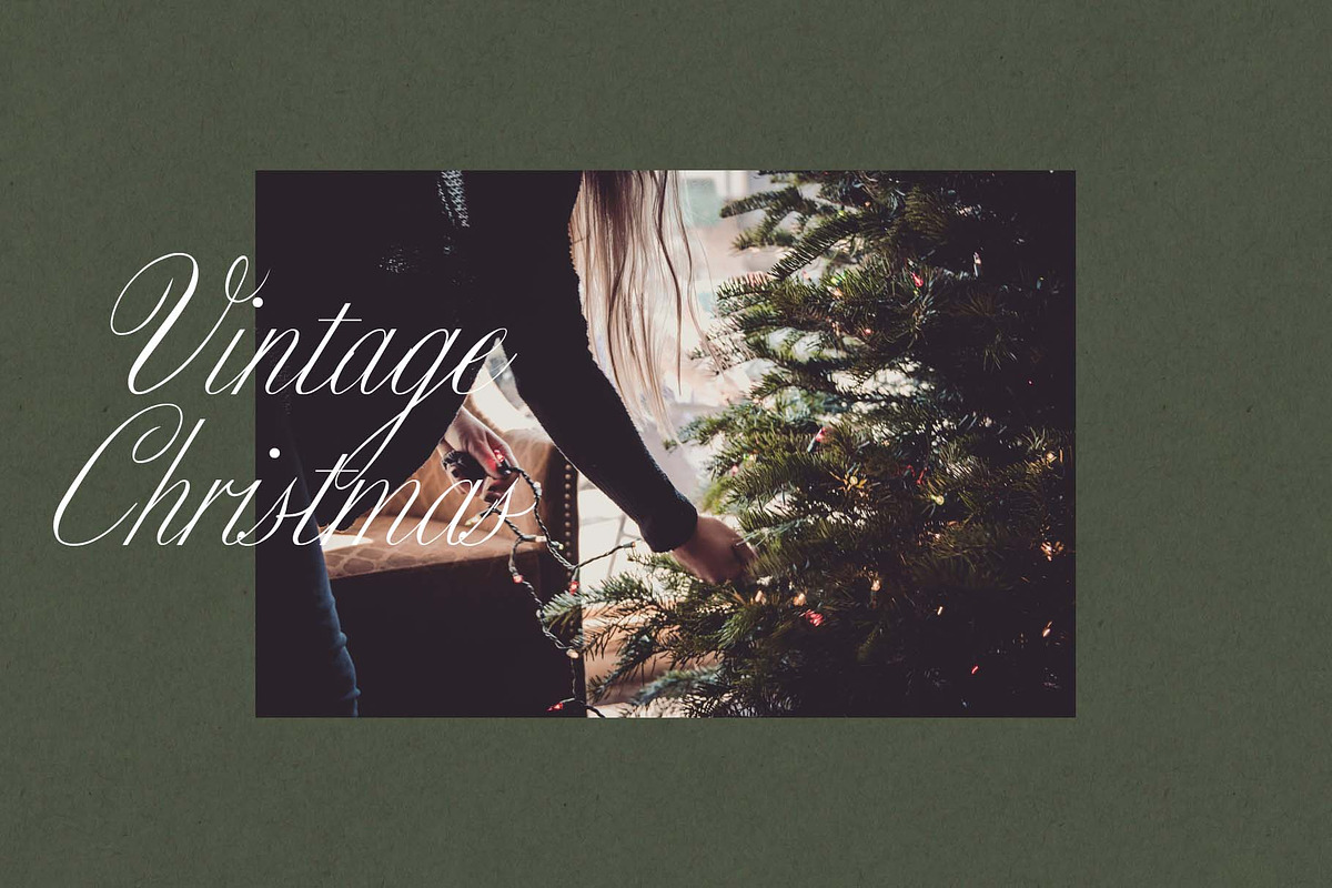 Vintage Christmas Papers & Frames, a Background Graphic by PaperJamLab (Photo 9 of 9)