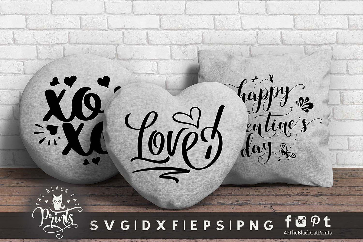 Valentines bundle SVG DXF EPS PNG, an Illustration by TheBlackCatPrints