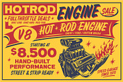 Hotrod Retropack Retro Font Pack, a Sans Serif Font by Letterhend Studio (Thumbnail 3 of 10)