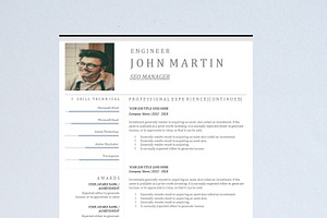 Word Resume & US Letter Template