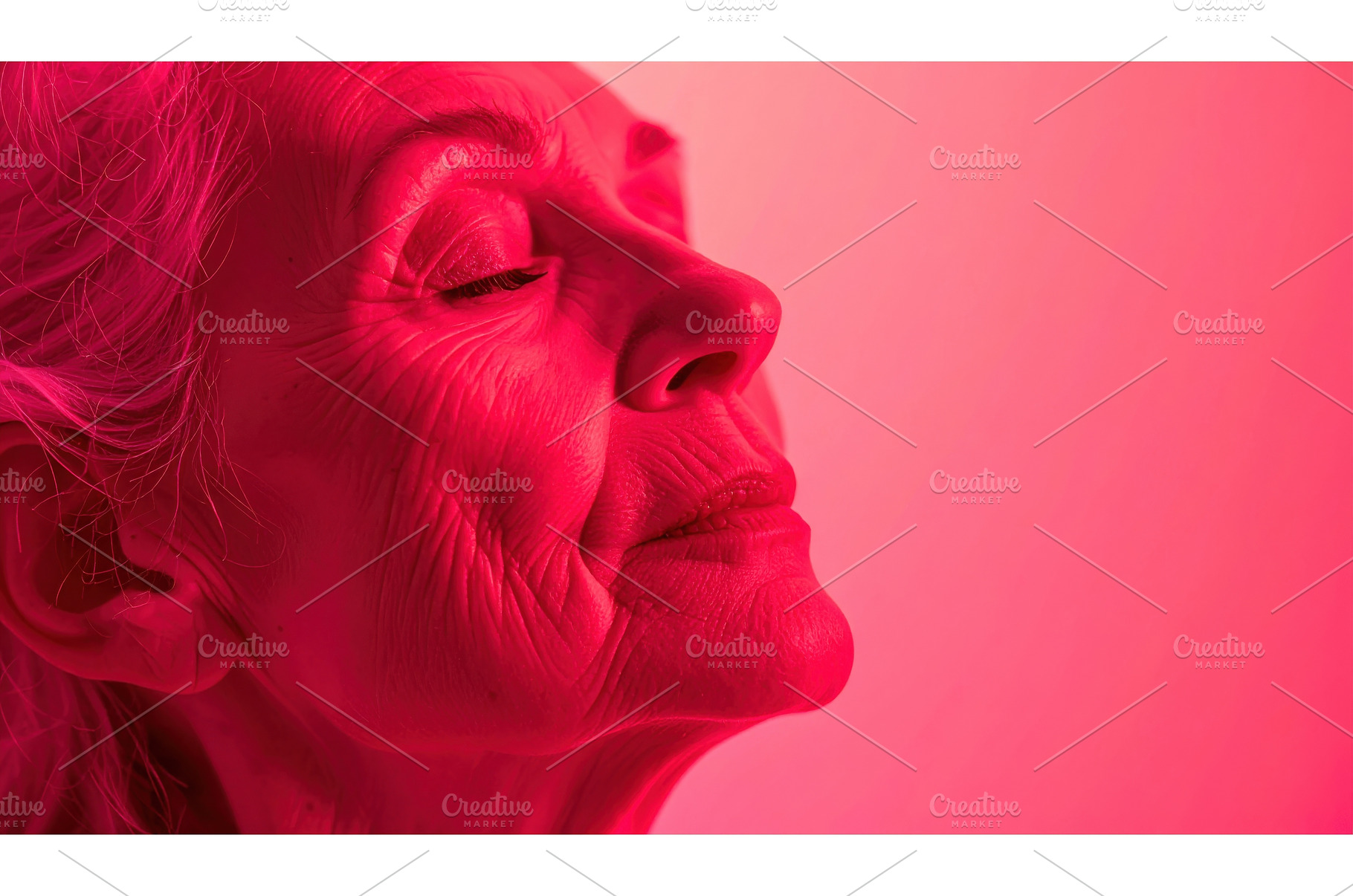 Senior woman enjoying meditative, a Beauty & Fashion Photo by Igor Tichonow