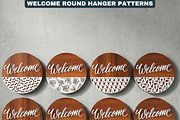 Round Door Hanger Welcome Sign Desig, a Graphic by AtacanDigital (Thumbnail 9 of 12)