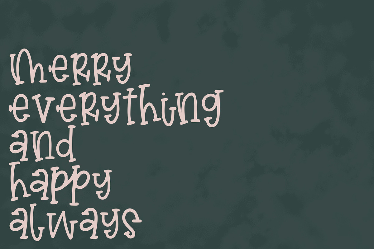 Christmas Stocking, a Font by Dansie Design (Photo 4 of 8)