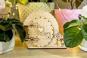 Fairy Door Set - Laser Cut Designs, an Object Graphic by VectorPainter (Thumbnail 7 of 9)