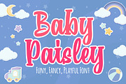 Baby Paisley a Playful Font, a Font by Blankids Studio (Thumbnail 1 of 8)