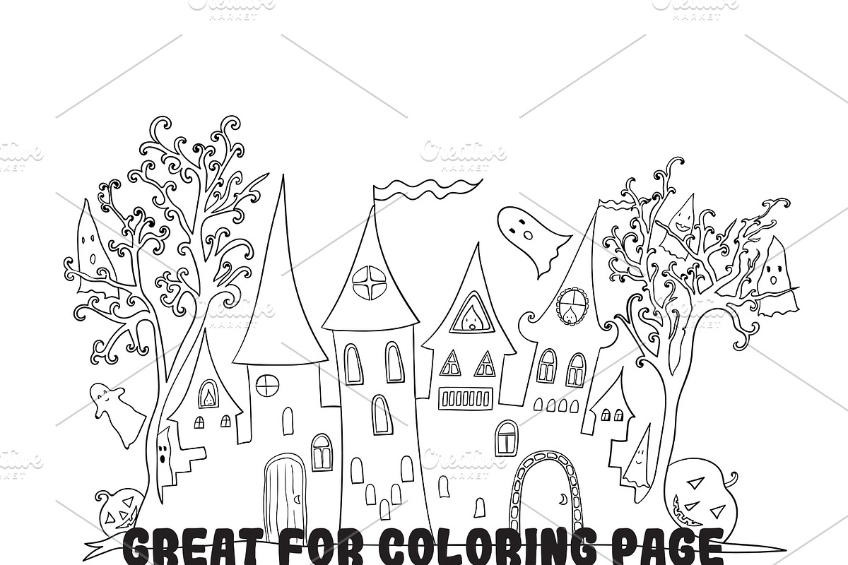 Halloween party design elements, a Seasonal Illustration by pictures for you (Photo 6 of 9)