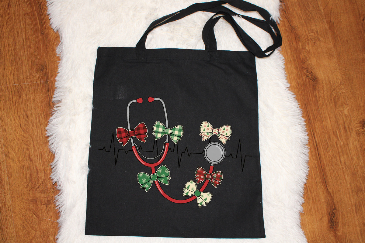Patchwork Christmas Nurse Coquette, an Illustration by SinaCreation (Photo 3 of 7)