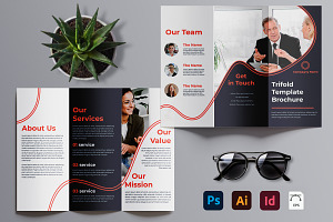 Trifold Brochure Template, a Templates & Theme by Ichigo228