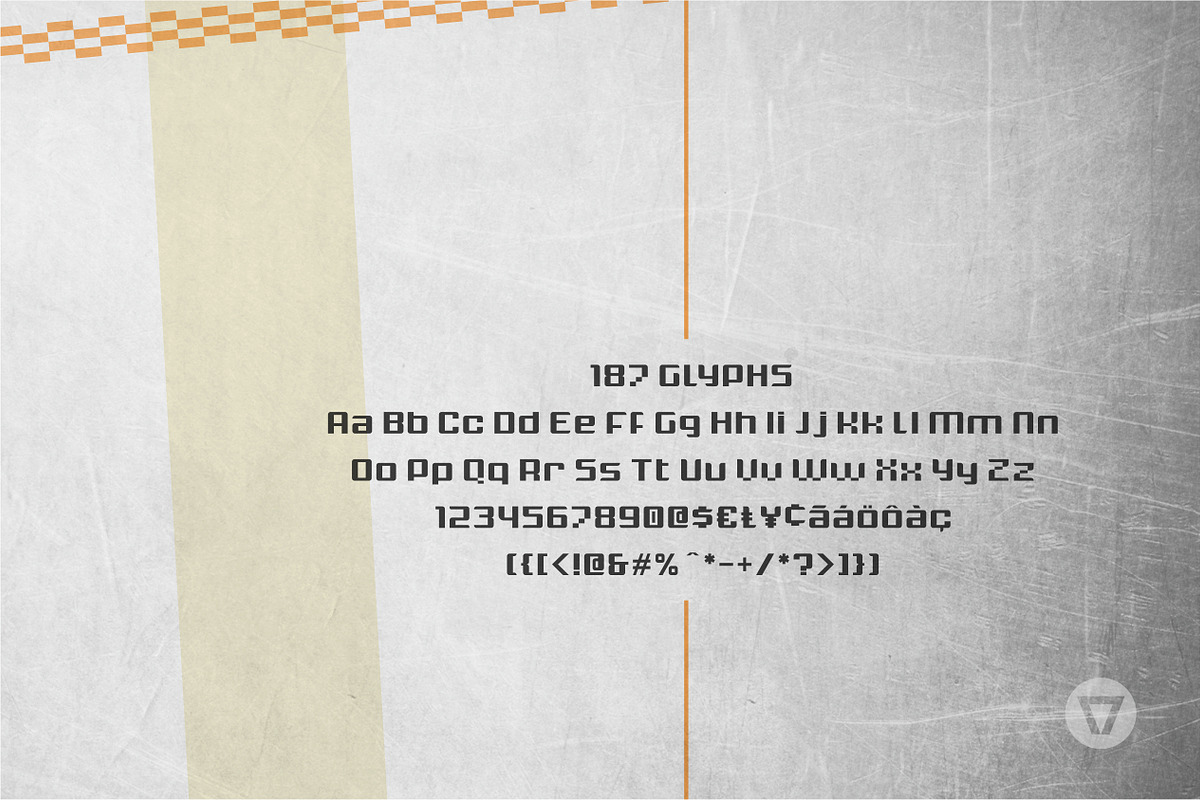 Krunch - Modular techno font preview 4