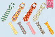 Trendy Ties clip art pack, an Illustration by Katy Clemmans (Thumbnail 2 of 5)
