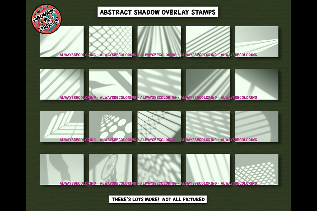 Procreate Shadow Overlay Brush Set, a Brush Add-On by AlwaysBeColoring (Photo 12 of 14)