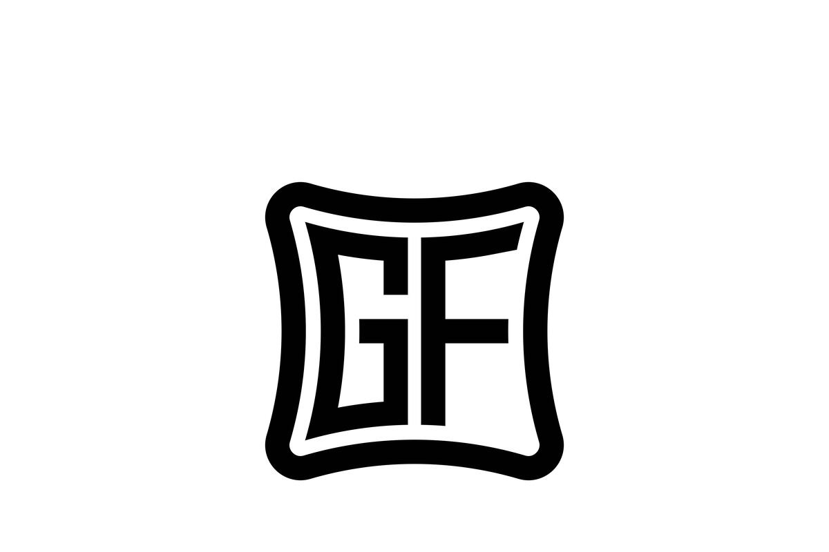 GF logo design vector template, a Branding & Logo Template by xcoolee