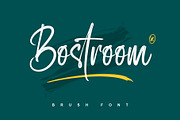 Bostroom | Brush Font, a Handwritten Font by Lemonthe (Thumbnail 1 of 7)