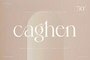 Caghen | Rich Ligature Serif, a Serif Font by Pentagonistudio (Thumbnail 1 of 9)