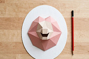 Lion trophy - 3d papercraft, a Card Template by PAPER amaze (Thumbnail 3 of 3)