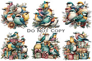 Christmas Birds Clipart, an Illustration by Craft Nest (Thumbnail 5 of 7)