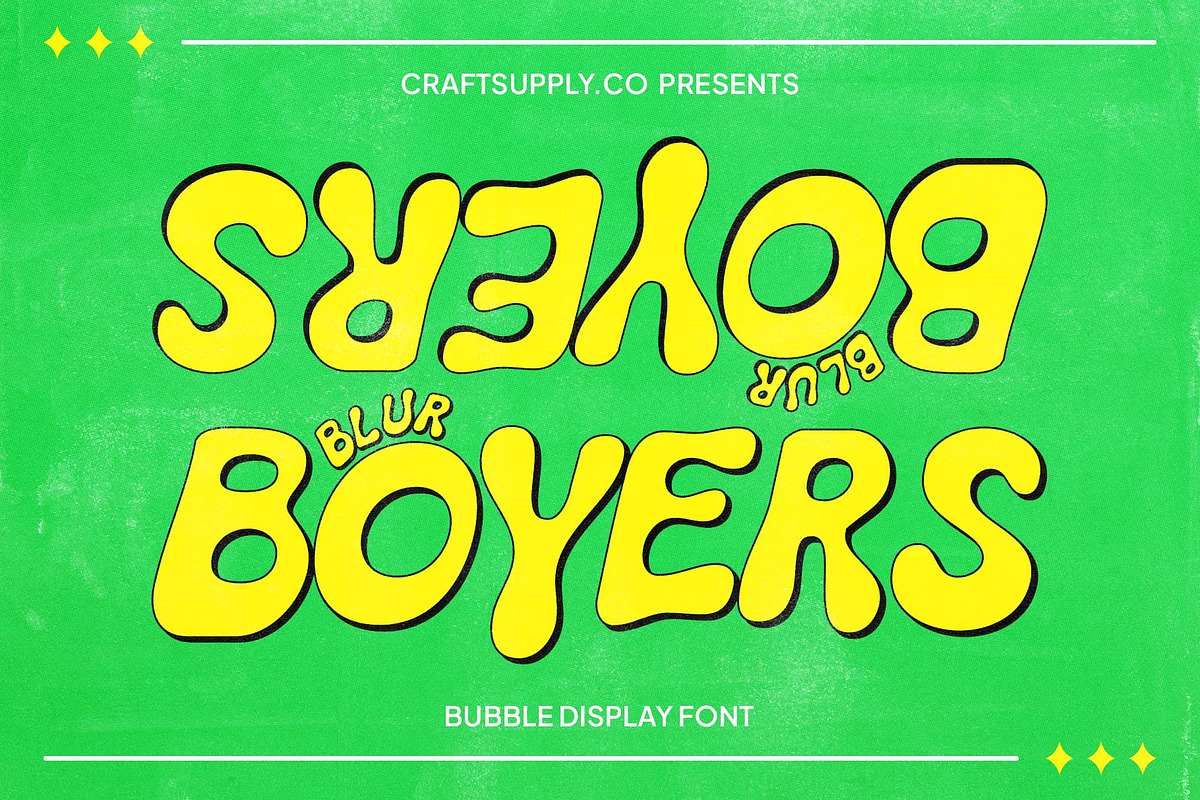 Boyers Blur, a Sans Serif Font by Craft Supply Co. (Photo 1 of 8)