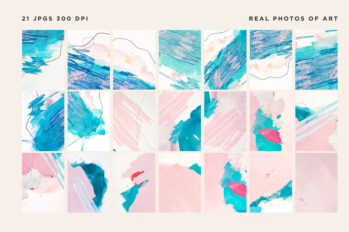 21 Real Art Backgrounds/Textures, a Texture Graphic by Desiree Lange (Photo 3 of 3)