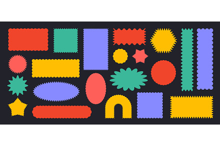 Abstract scalloped shapes. Squiggle, an Illustration by winwin.art