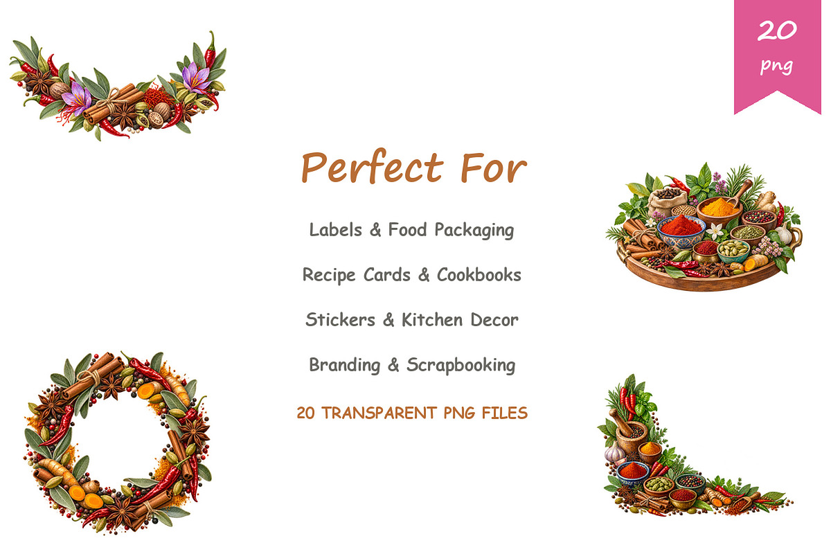 Watercolor Spices Clipart, a Food Illustration by BerryPieArt (Photo 4 of 4)