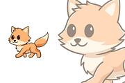 cute fox walking cartoon, an Animal Illustration by garistipis (Thumbnail 2 of 2)