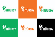 FitBuddy / Gym Logo Template Design, a Branding & Logo Template by DesignBox (Thumbnail 1 of 4)