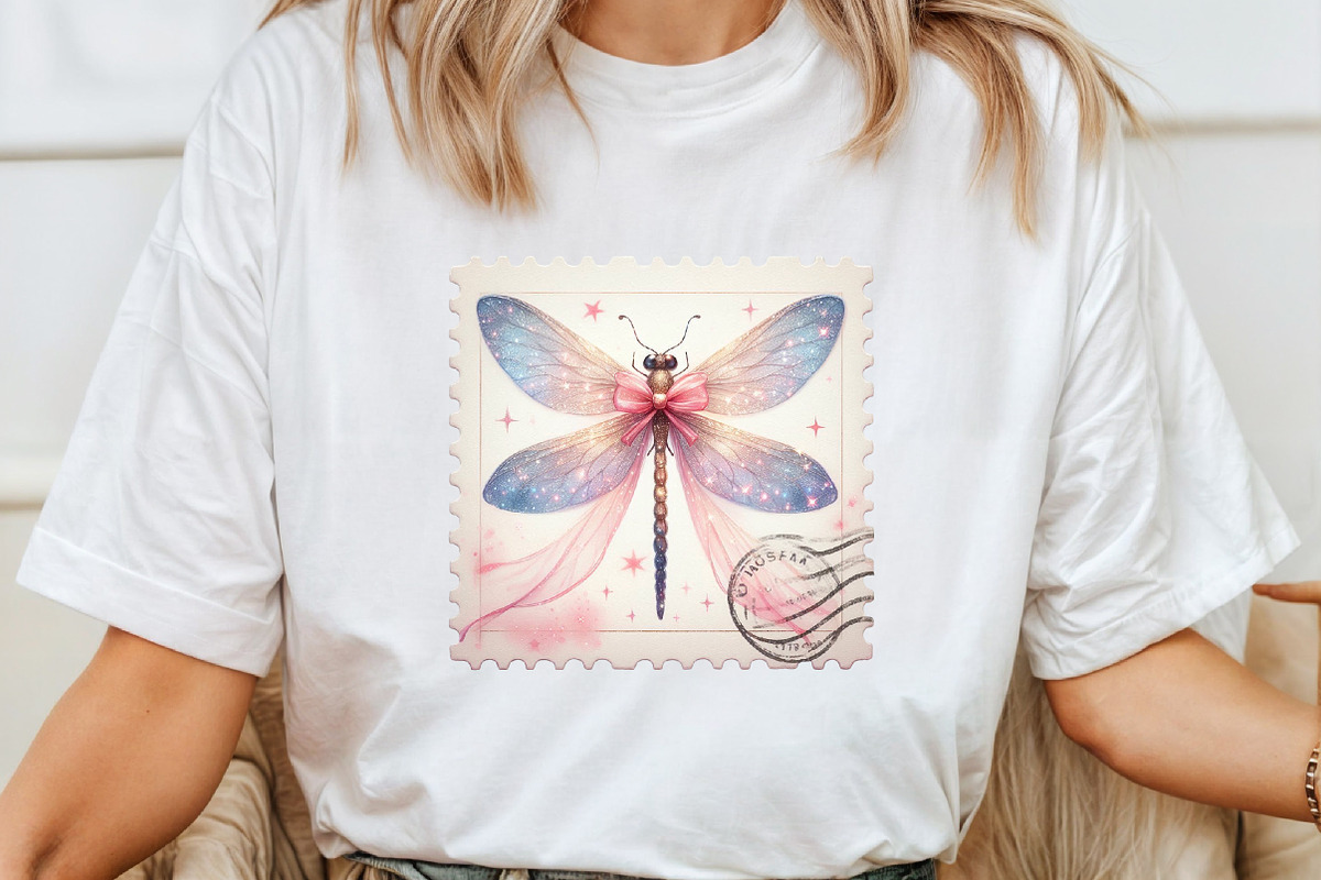 Dragonfly Postage Stamps Clipart, an Illustration by Pixels.Craft (Photo 6 of 7)