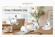 Cat Vector Illustrations, an Animal Illustration by Gomolach (Thumbnail 3 of 8)