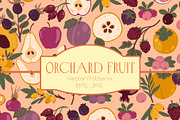 Orchard fruit vector patterns, a Pattern Graphic by Carpet Tapete Pretzel (Thumbnail 1 of 17)