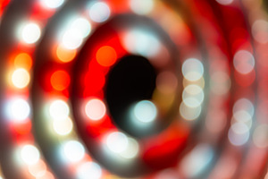 Abstract lights in spiral circle, an Abstract Photo by Vapi