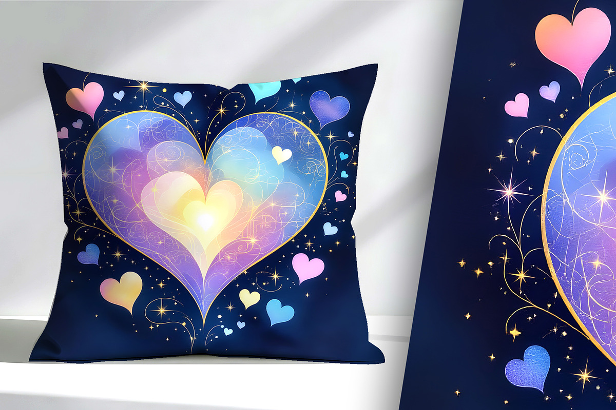 Colorful Valentine Heart, a Decorative Illustration by Sharon Schwalbe (Photo 1 of 3)