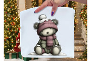 Whimsical Christmas Teddy Bear PNG, an Illustration by Dream Creation (Thumbnail 5 of 7)