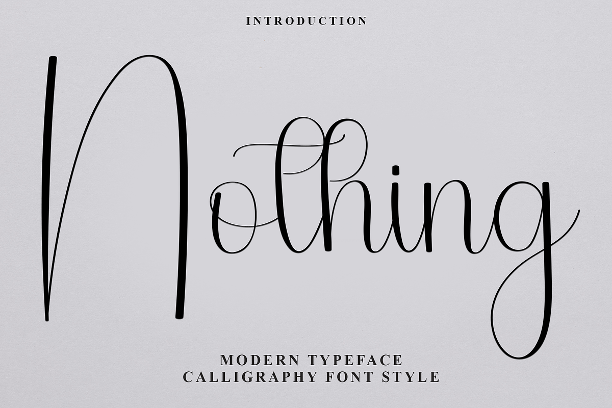 Nothing, a Handwritten Font by FreshTypeINK (Photo 1 of 8)