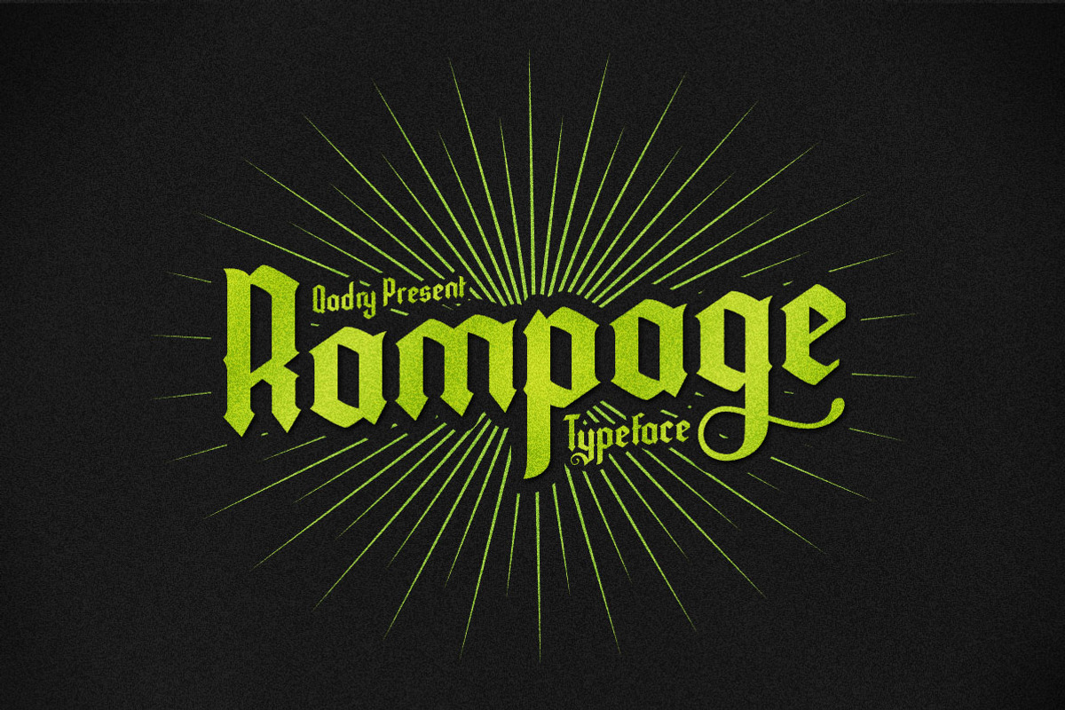 Rampage Font
