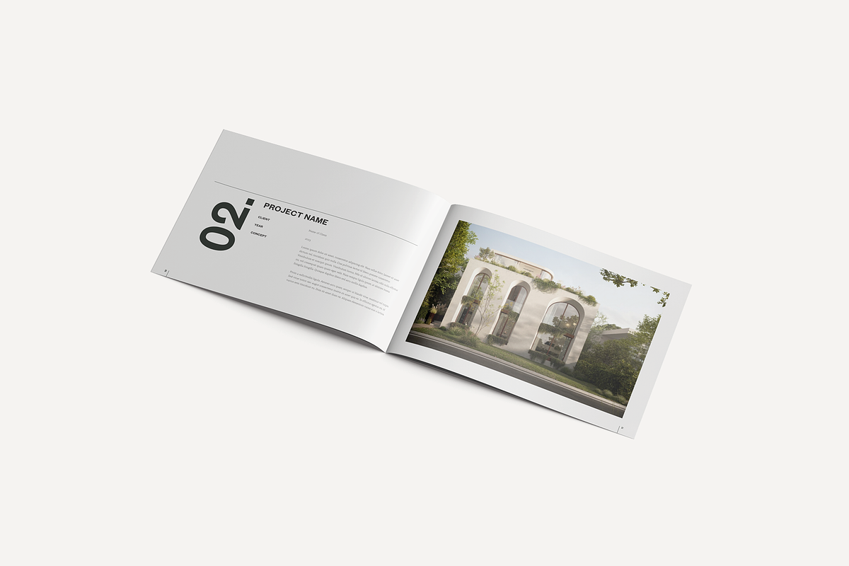 Minimalist Portfolio Template, a Brochure Template by yesitisprintable (Photo 6 of 10)