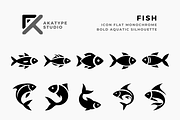 Fish Icon Vector, an Icon by Akatype Studio (Thumbnail 1 of 3)