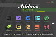 Photoshop Add-Ons Bundle, a Plug-in Add-On by h3design (Thumbnail 1 of 13)