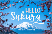 Hello Sakura, a Script Font by Larin Type Co. (Thumbnail 1 of 7)
