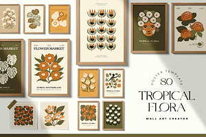 Tropical Flora | Wall Art Creator, an Object Graphic by Leleka.Store