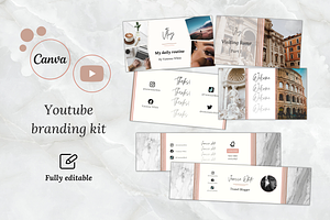 Feminine Youtube Branding Kit