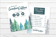 Watercolor Pine Trees, an Illustration by CatBoneDesign (Thumbnail 3 of 4)