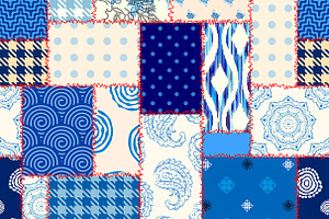 10 Seamless Patchwork Patterns