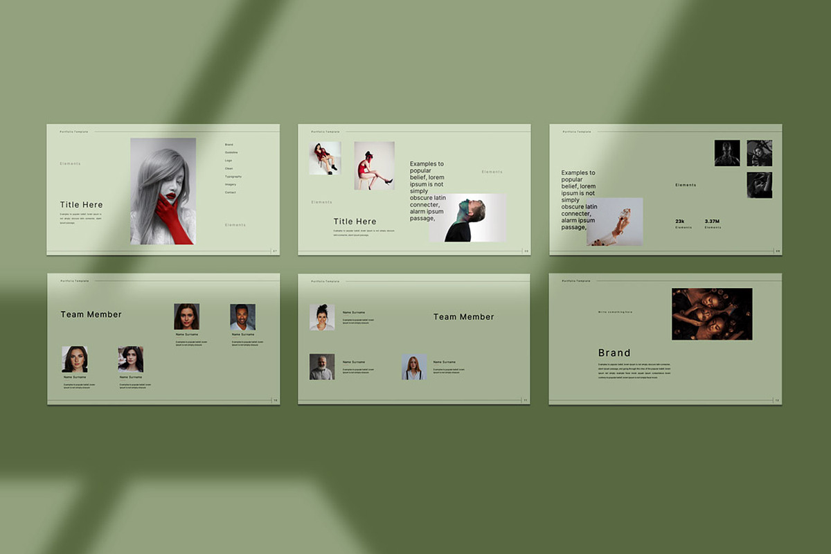 Portfolio Presentation Template preview 3