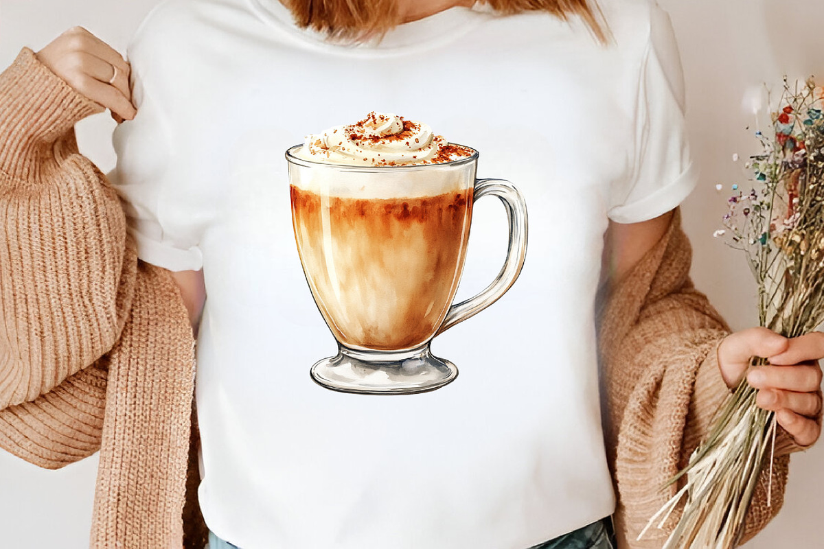 Thanksgiving Coffee Latte Clipart, an Illustration by Canvas Craft (Photo 7 of 8)