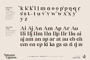 Britania Ligatura, a Font by Aluyeah Studio (Thumbnail 14 of 16)