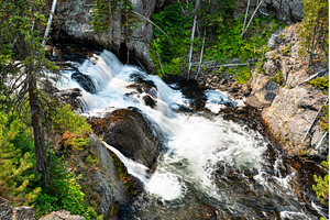 Kepler Cascades on the Firehole, a Nature Photo by Leonid Andronov