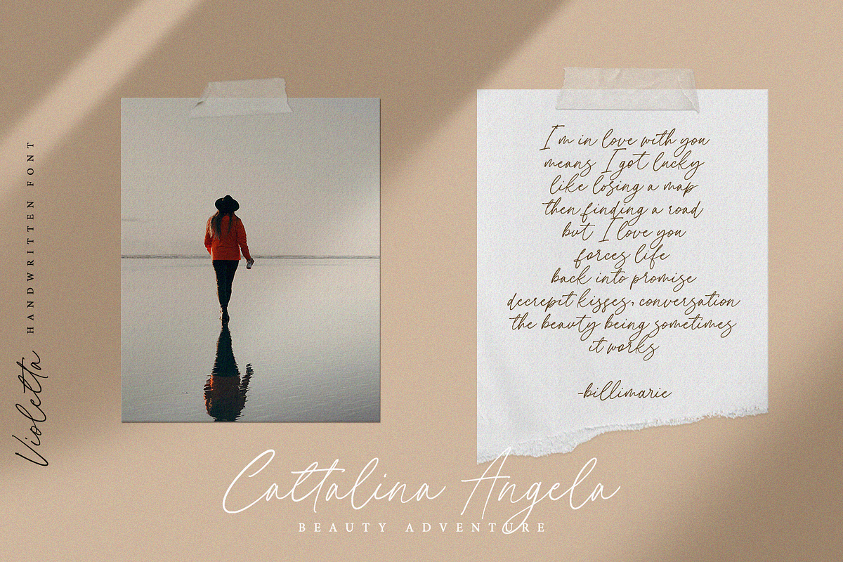Sale 20% Violetta // Classy Font, a Script Font by Anatadesign (Photo 9 of 20)