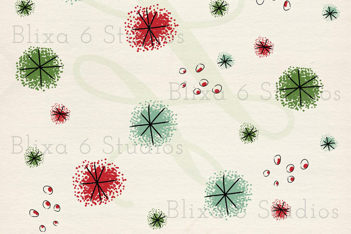 12 Classic Holiday Digital Papers preview 2