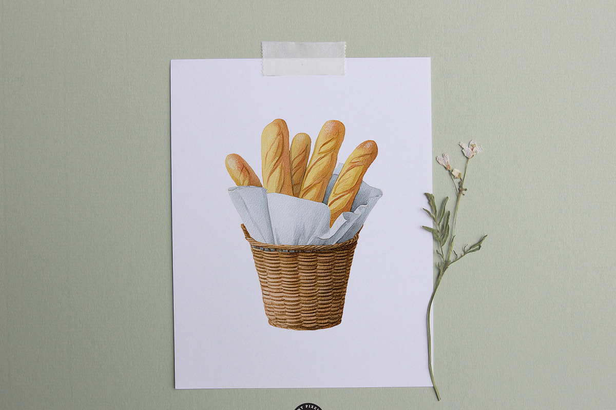 French Cafe Clipart - Cafe de Paris, a Decorative Illustration by PaintPixelCo (Photo 14 of 14)